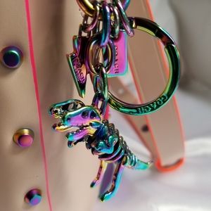 Coach Rexy Keychain Oil Slick